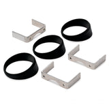 GAUGE MOUNT, ANGLE RINGS, 3 PCS., BLACK, FOR 2 5/8