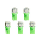 LED BULB, REPLACEMENT, T3 WEDGE, GREEN, 5 PACK