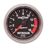 GAUGE, NITROUS PRESS, 2 1/16in, 1600PSI, DIGITAL STEPPER MOTOR, SPORT-COMP II