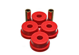 Differential Carrier Bushing Set; Red; Performance Polyurethane;