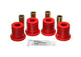 Differential Carrier Bracket Bushing Set; Red; Front; Performance Polyurethane;