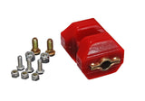 Motor Mount; Red; Zinc Finish; Performance Polyurethane; Sold Individually;