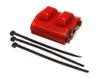 Motor Mount; Red; Zinc; Sold Individually; Performance Polyurethane;