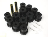 Leaf Spring Bushing Set; Black; Rear; Performance Polyurethane;