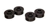 Leaf Spring Bushing Set; Black; Rear; Spring Cushions; Performance Polyurethane;