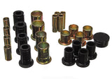 Control Arm Bushing Set; Black; Front; Performance Polyurethane;