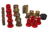 Control Arm Bushing Set; Red; Front; Performance Polyurethane;