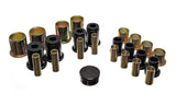 Control Arm Bushing Set; Black; Front; 1 5/8 in. OD; Performance Polyurethane;