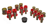 Control Arm Bushing Set; Red; Front; 1 5/8 in. OD; Performance Polyurethane;