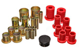 Control Arm Bushing Set; Red; Front; 1 3/8 in. OD; Performance Polyurethane;