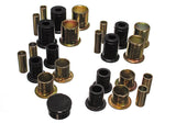 Control Arm Bushing Set; Black; Front; Performance Polyurethane;