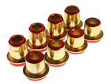 Control Arm Bushing Set; Red; Front; Performance Polyurethane;