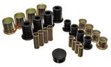 Control Arm Bushing Set; Black; Front; Performance Polyurethane;