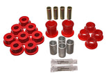 Control Arm Bushing Set; Red; Front; Performance Polyurethane;