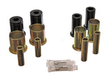 Control Arm Bushing Set; Black; Front; Performance Polyurethane;