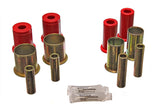 Control Arm Bushing Set; Red; Front; Performance Polyurethane;