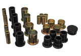 Control Arm Bushing Set; Black; Front; Performance Polyurethane;