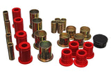 Control Arm Bushing Set; Red; Front; Performance Polyurethane;