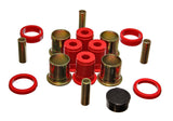 Control Arm Bushing Set; Red; Rear Upper; Performance Polyurethane;