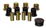 Control Arm Bushing Set; Black; Front Upper; Performance Polyurethane;