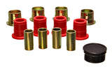 Control Arm Bushing Set; Red; Front Upper; Performance Polyurethane;