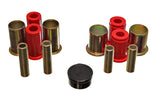 Control Arm Bushing Set; Red; Front Lower; Performance Polyurethane;