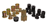 Control Arm Bushing Set; Black; Front; Performance Polyurethane;