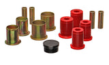 Control Arm Bushing Set; Red; Front Lower; Performance Polyurethane;