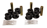 Control Arm Bushing Set; Black; Rear; Performance Polyurethane;