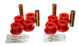 Control Arm Bushing Set; Red; Rear; Performance Polyurethane;