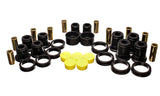 Control Arm Bushing Set; Black; Rear; Performance Polyurethane;