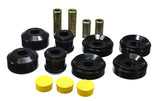 Control Arm Bushing Set; Black; Front; Performance Polyurethane;