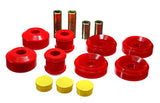 Control Arm Bushing Set; Red; Front; Performance Polyurethane;