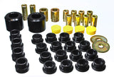 Control Arm Bushing Set; Black; Rear; Performance Polyurethane;