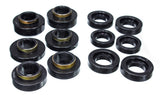 Body Mount Set; Black; Bushings Only;