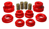 Sub-Frame Bushing Set; Red; Rear; Replacement; Performance Polyurethane;