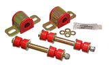 Sway Bar Bushing Set; Red; Rear; Bar Dia. 21mm; Performance Polyurethane;