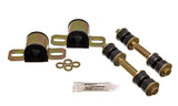 Sway Bar Bushing Set; Black; Rear; Bar Dia. 24mm; Performance Polyurethane;