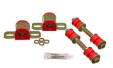 Sway Bar Bushing Set; Red; Rear; Bar Dia. 24mm; Performance Polyurethane;