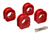 Sway Bar Bushing Set; Red; Rear; Bar Dia. 1.75 in.; Performance Polyurethane;