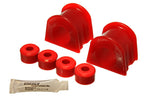 Sway Bar Bushing Set; Red; Front; Bar Dia. 1 3/8 in.; Performance Polyurethane;