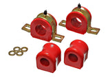 Sway Bar Bushing Set; Red; Front; Bar Dia. 32mm; Performance Polyurethane;