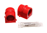 Sway Bar Bushing Set; Red; Front; Bar Dia. 28mm; Performance Polyurethane;