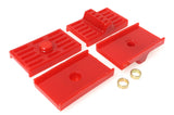 Universal Leaf Spring Pad; Red; Rear; Performance Polyurethane;