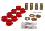 Strut Rod Bushing Set; Red; Rear; Rod Eye OD 1.75 in.; Performance Polyurethane;