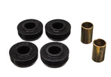 Strut Rod Bushing Set; Black; Front; Performance Polyurethane;