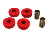 Strut Rod Bushing Set; Red; Front; Performance Polyurethane;