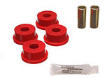 Track Arm Bushing Set; Red; Rear; Performance Polyurethane;