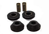 Strut Rod Bushing Set; Black; Front; Performance Polyurethane;