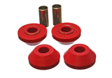 Strut Rod Bushing Set; Red; Front; Performance Polyurethane;